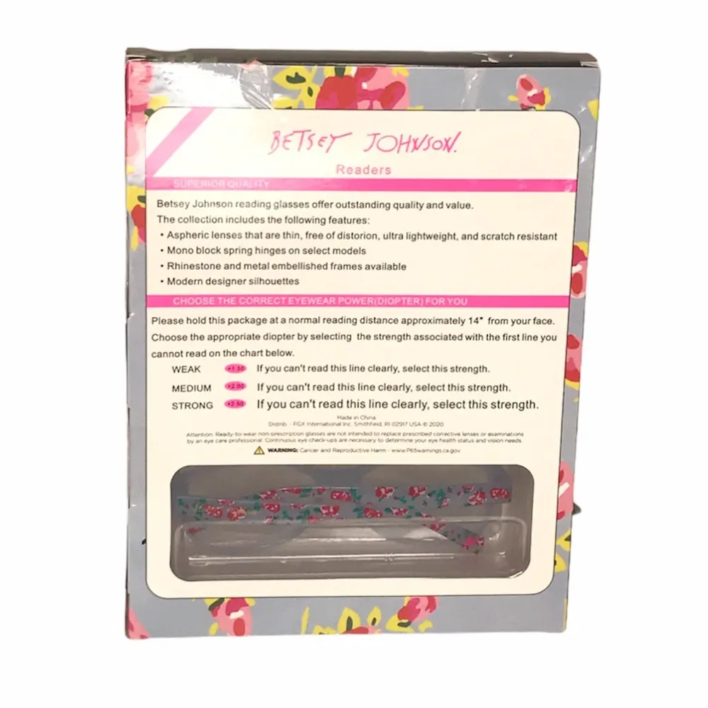 Betsey Johnson 3 Pack Reading Glasses +2.50 Black Blue Tortoise Shell - Image 3