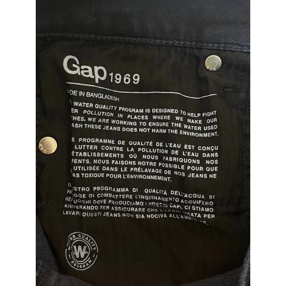 Gap 1969 True Skinny Over Dark Wash Jeans Size 26 Regular. - Image 6
