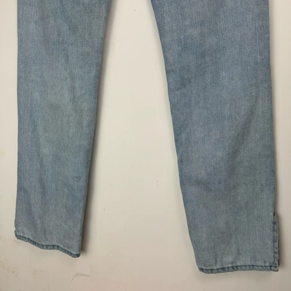 BDG Relaxed Straight Jeans Sz 26 Light Wash Split Ankle Urban Outfitters - Image 14