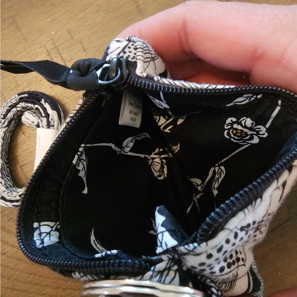 Vera Bradley Top Zip ID Key FOB Quilted Case Coin Change Purse New - Image 3