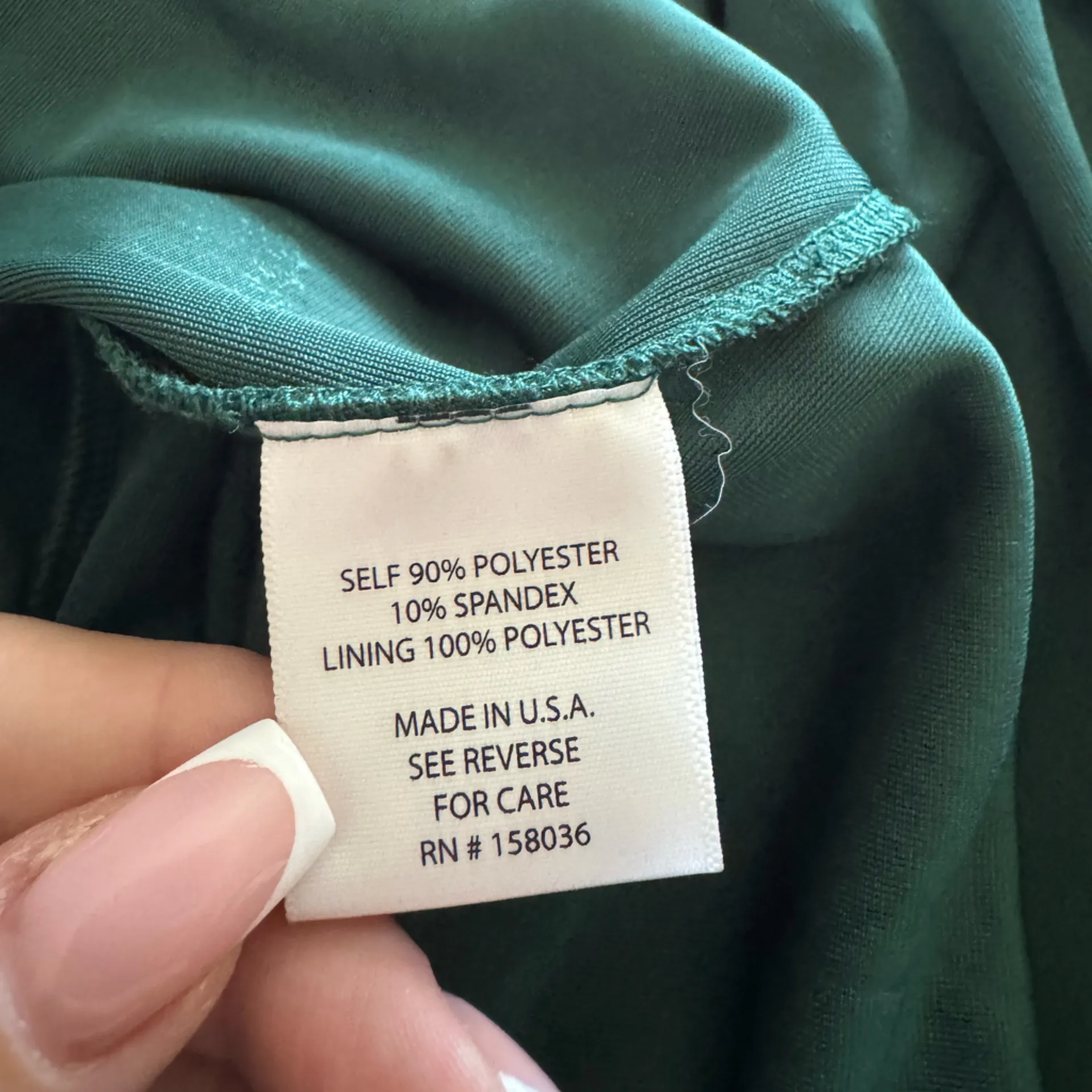 Birdy Grey velvet Kira dress size large‎ emerald green one shoulder formal gown - Image 9