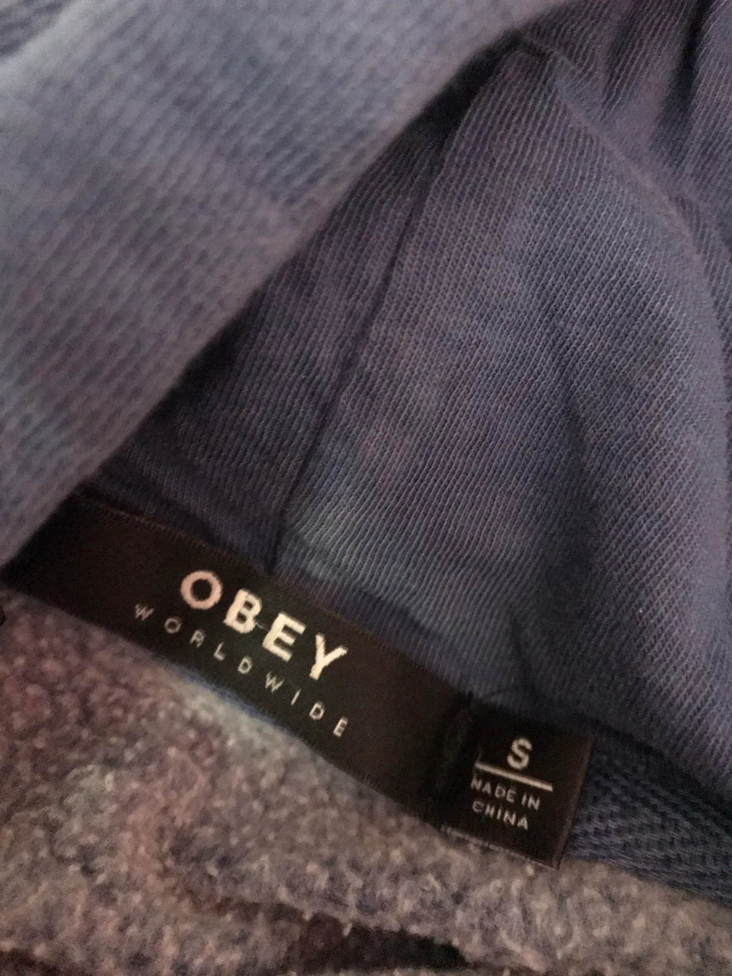 Obey Blue Hoodie - Image 4