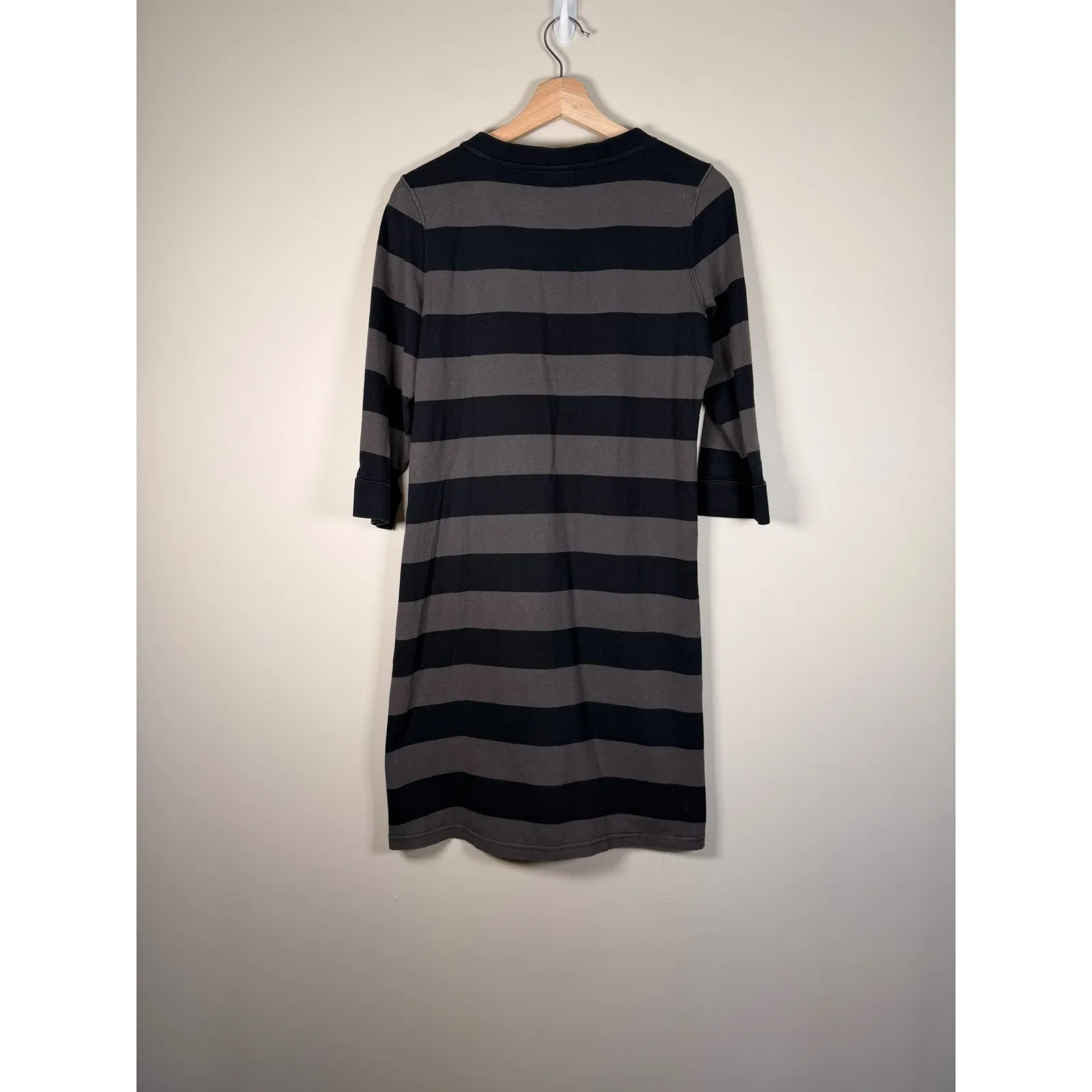 Patagonia Striped Rugby Style Dress Three Quarter Sleeve White Collar size M - Image 3