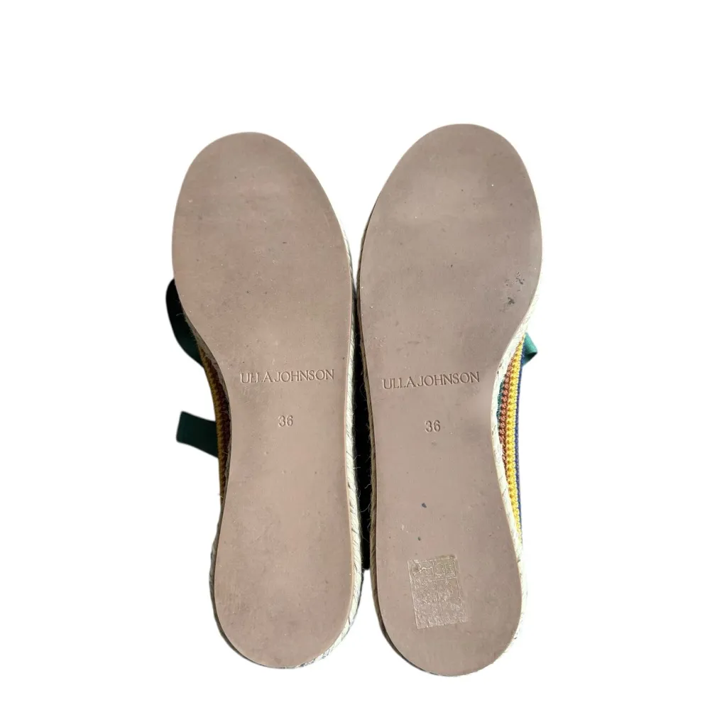 Ulla Johnson - Yelena Crochet Leather Flatform Espadrille Wrap Tie Shoes EU 36 - Image 11