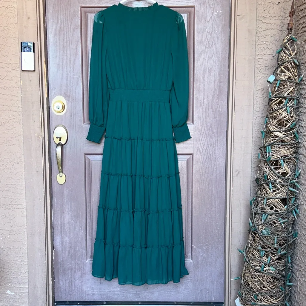 Halogen  Teal Long Sleeve Dress - Image 7