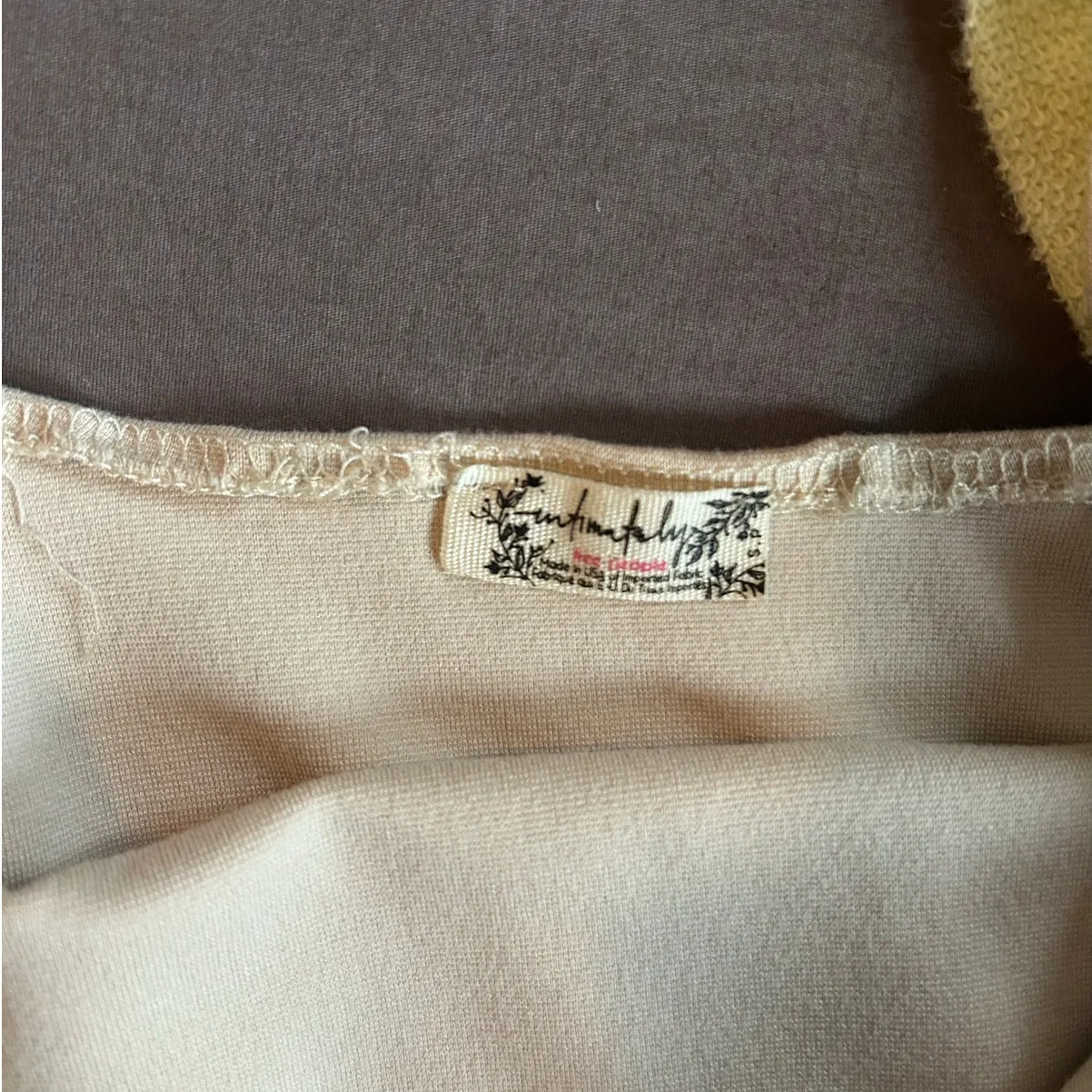 Free People Intimately Beige Bodysuit - Small - Image 5