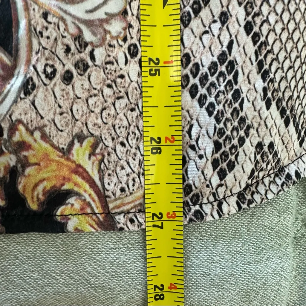 Roberto Cavalli Just Cavalli Women’s 100% Silk Printed Blouse Size 42IT 10 USA - Image 8