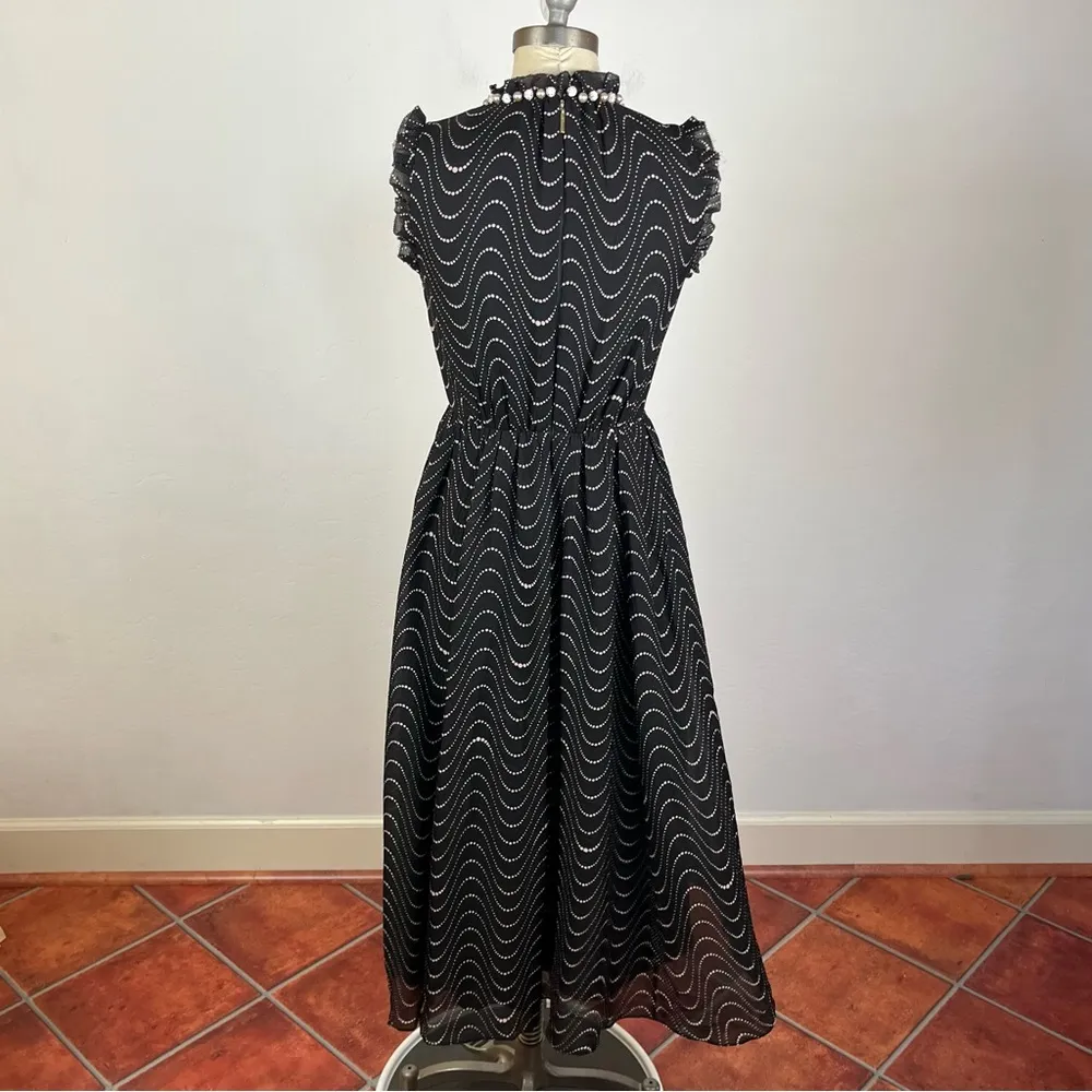 Kate Spade Wavy Dot Silk Dress - Image 6