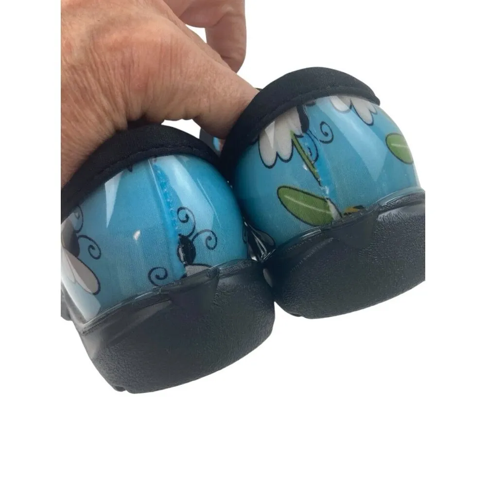 Sloggers Womens Size 6 Blue Bumble Bee Waterproof Garden Clogs Slip On Shoes - Image 7