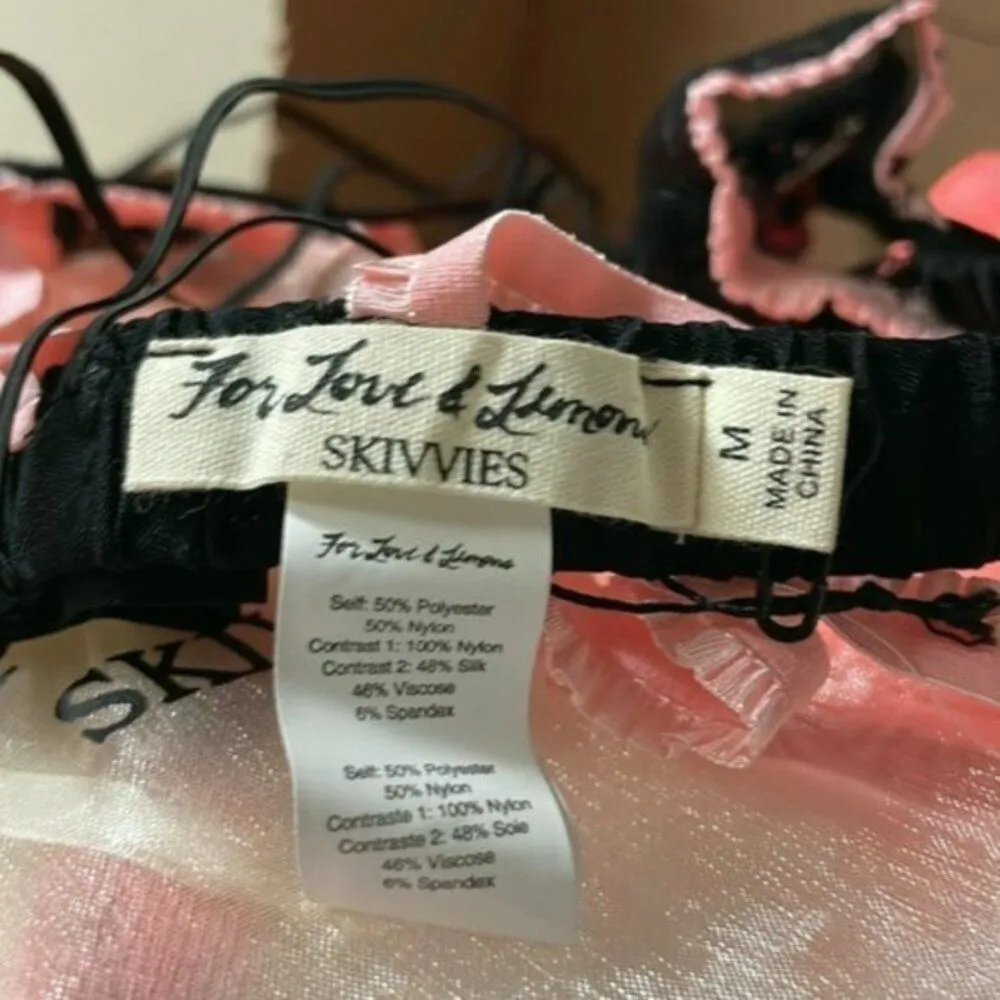 For Love and Lemons Azalea Embroidery Bralette M - Image 5