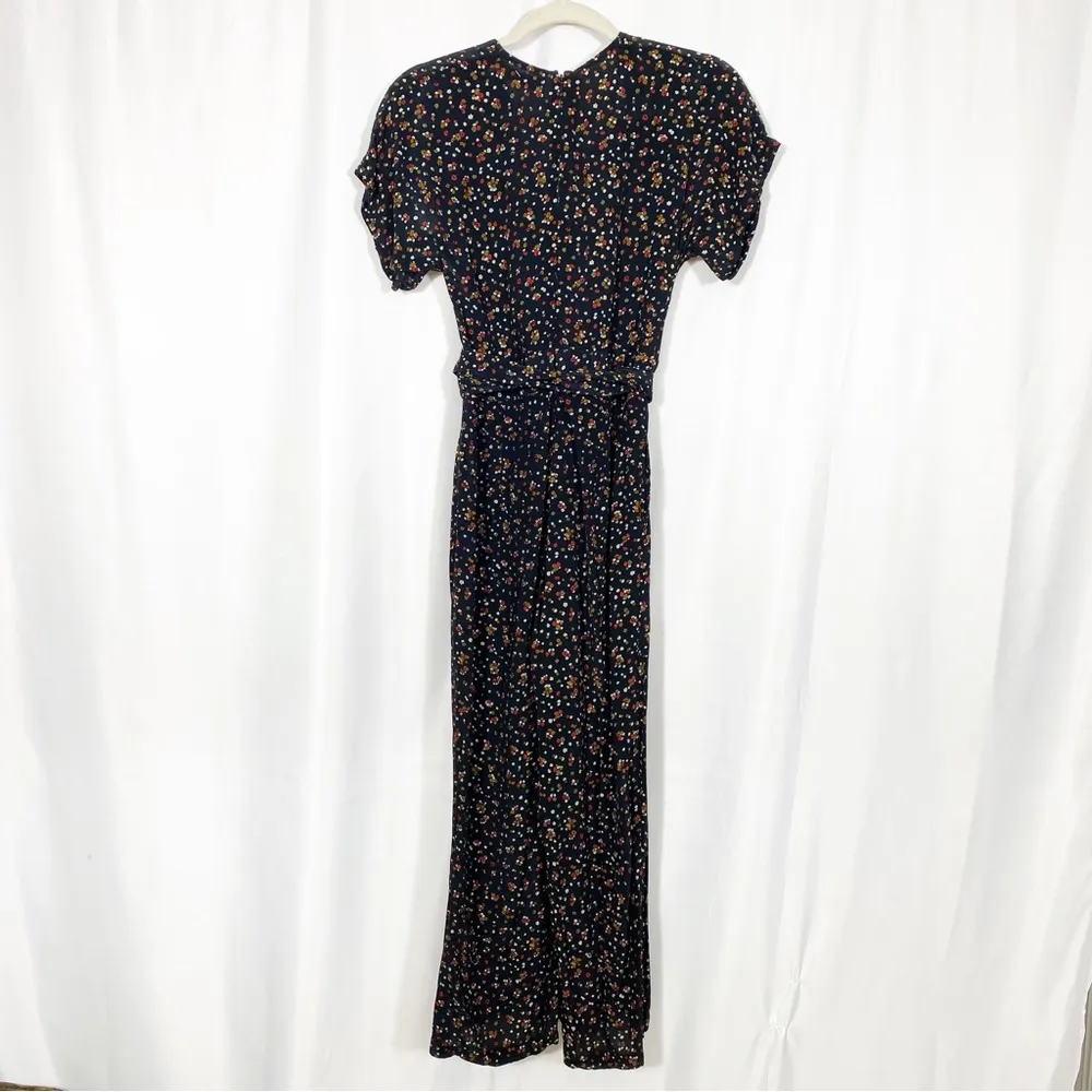 Faithfull The Brand Alena Wide Leg Culotte Jumpsuit La Contrie Ditsy Floral - Image 5