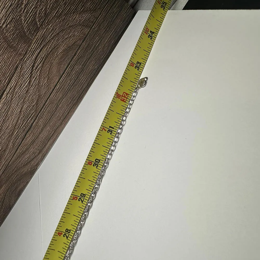 Kendra Scott Rayne Pink Stone Pendant Tassel Gold Tone Chain Necklace - Image 2