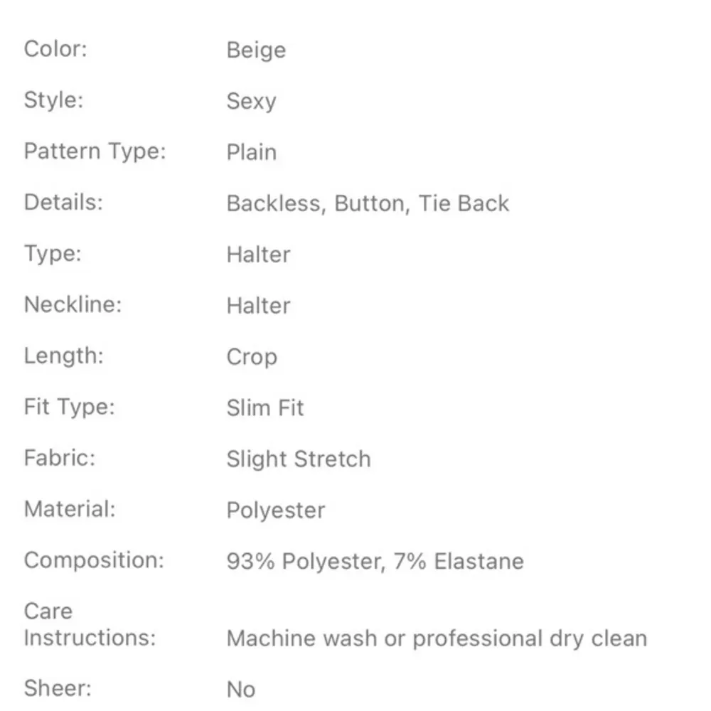 SHEIN XS (US2) Mockneck Crossover Crop Halter Top - Image 6