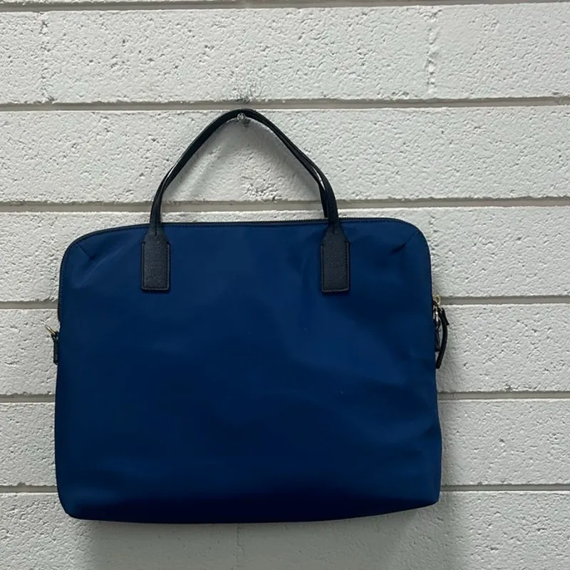 Kate Spade Blake Avenue Daveney laptop shoulder bag in navy blue - Image 8