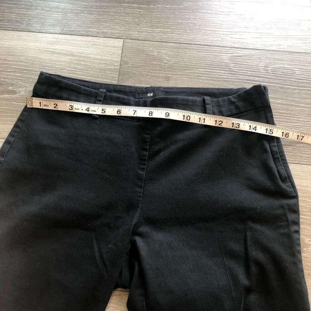 H&M Black Skinny Jeans Dress Pants Ankle Crop Womens Size 8 - Image 8