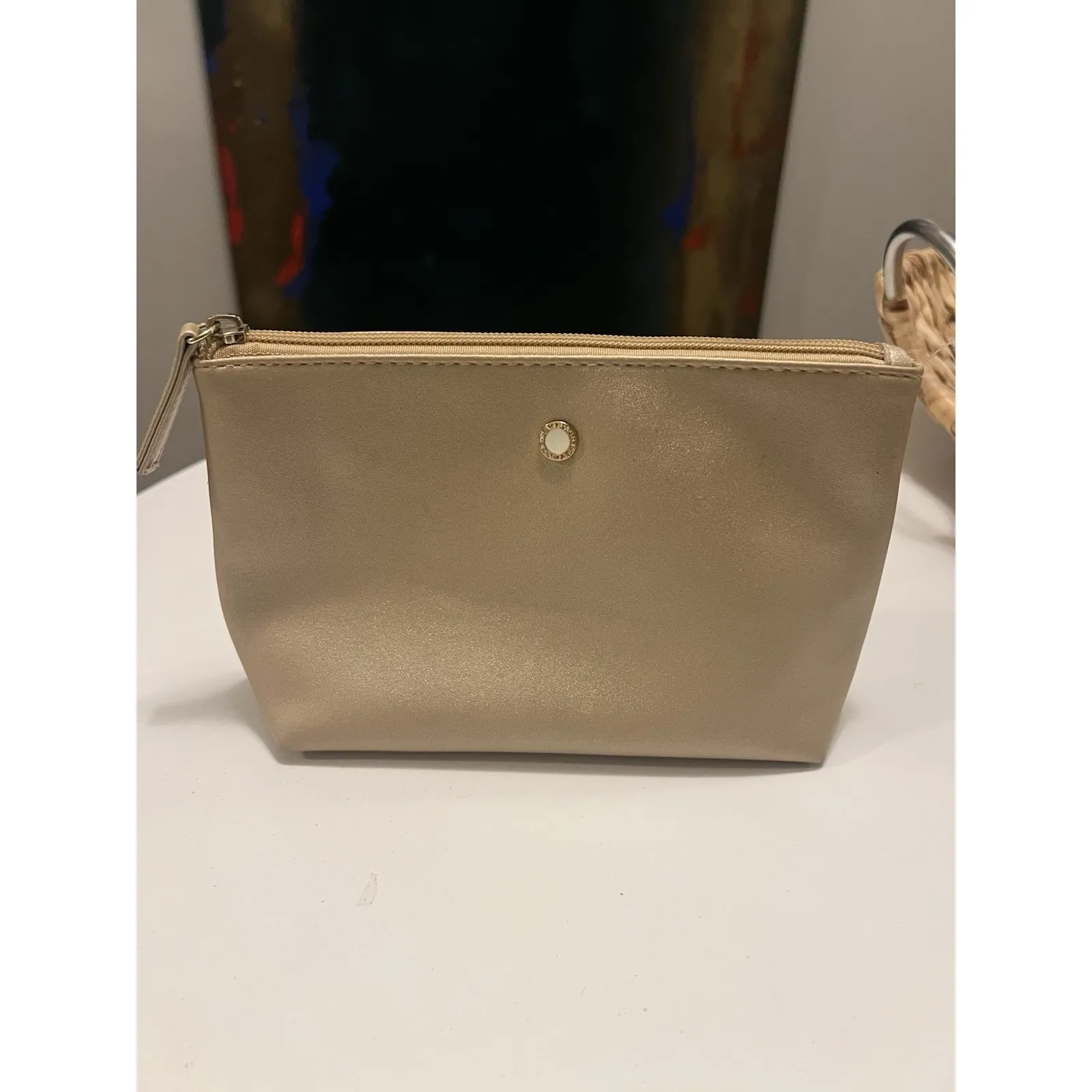 Bvlgari Parfums Makeup Bag Clutch Exclusively For Emirates Gold - Image 6