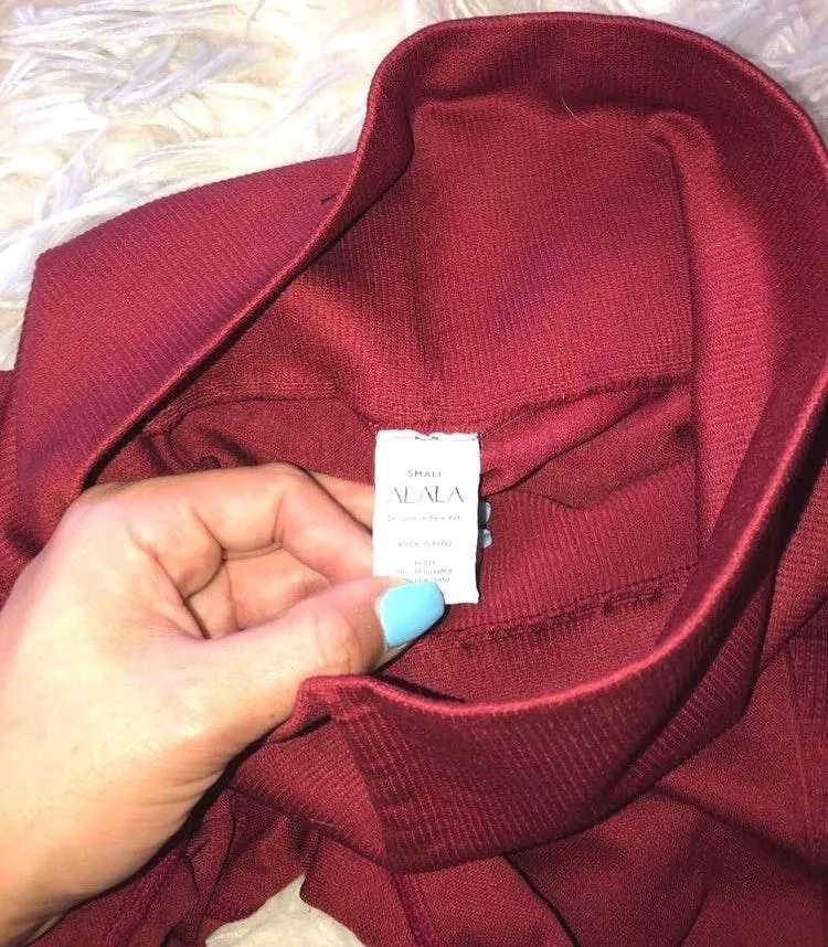Alala Maroon 28” Leggings  - Image 4