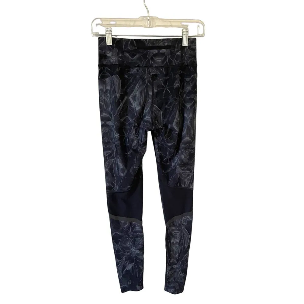 Sweaty Betty The Zero Gravity Mesh Back Leggings Tights Black Gray Size XS - Image 2