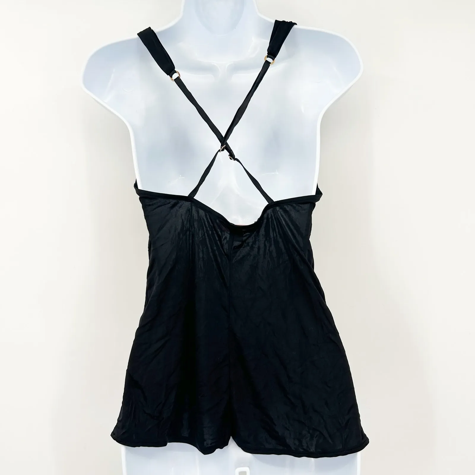Victorias Secret VS Vintage Y2K Plunge Twist Front Crisscross‎ Back Tank Top S - Image 7