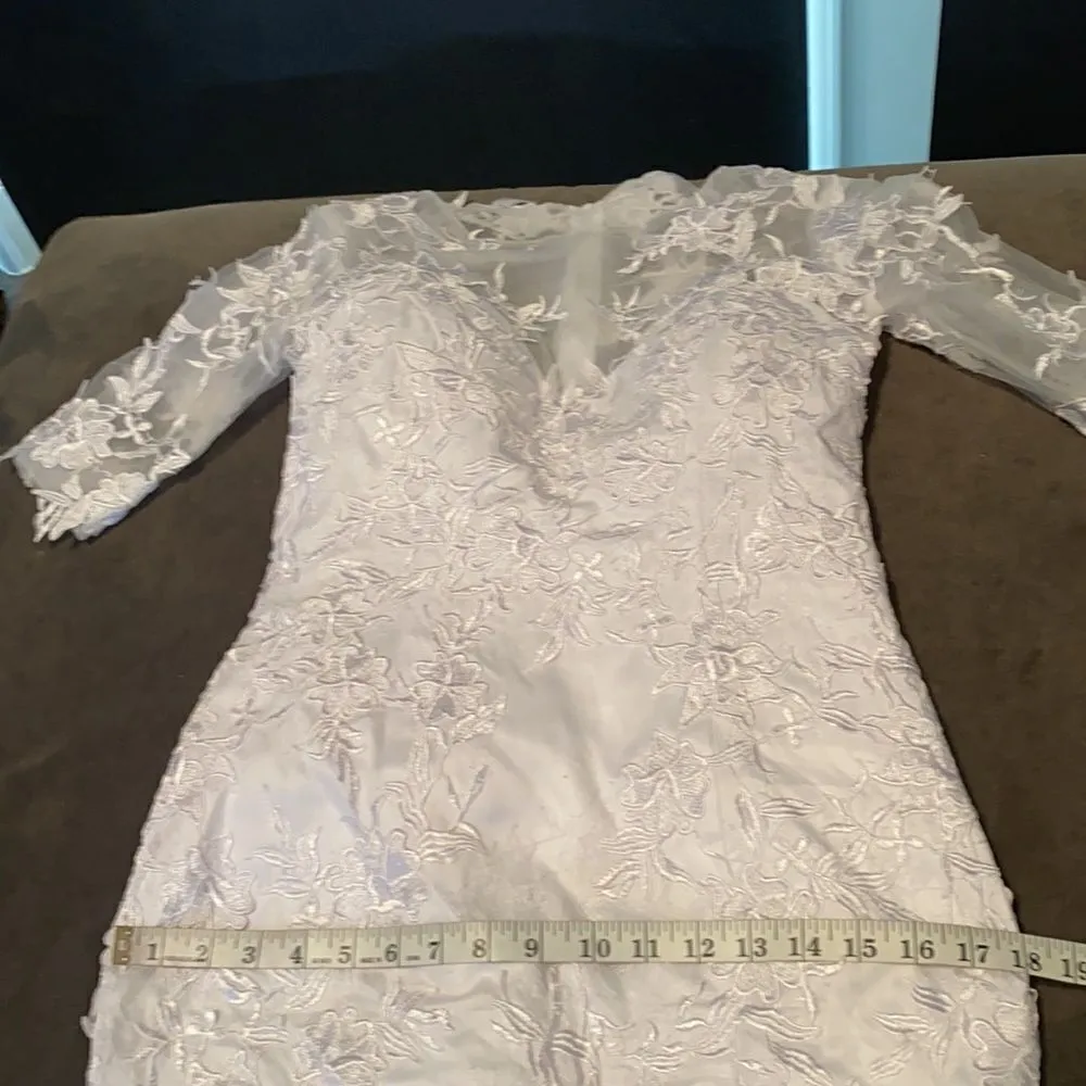Women’s White Wedding Dress Size S - Image 13