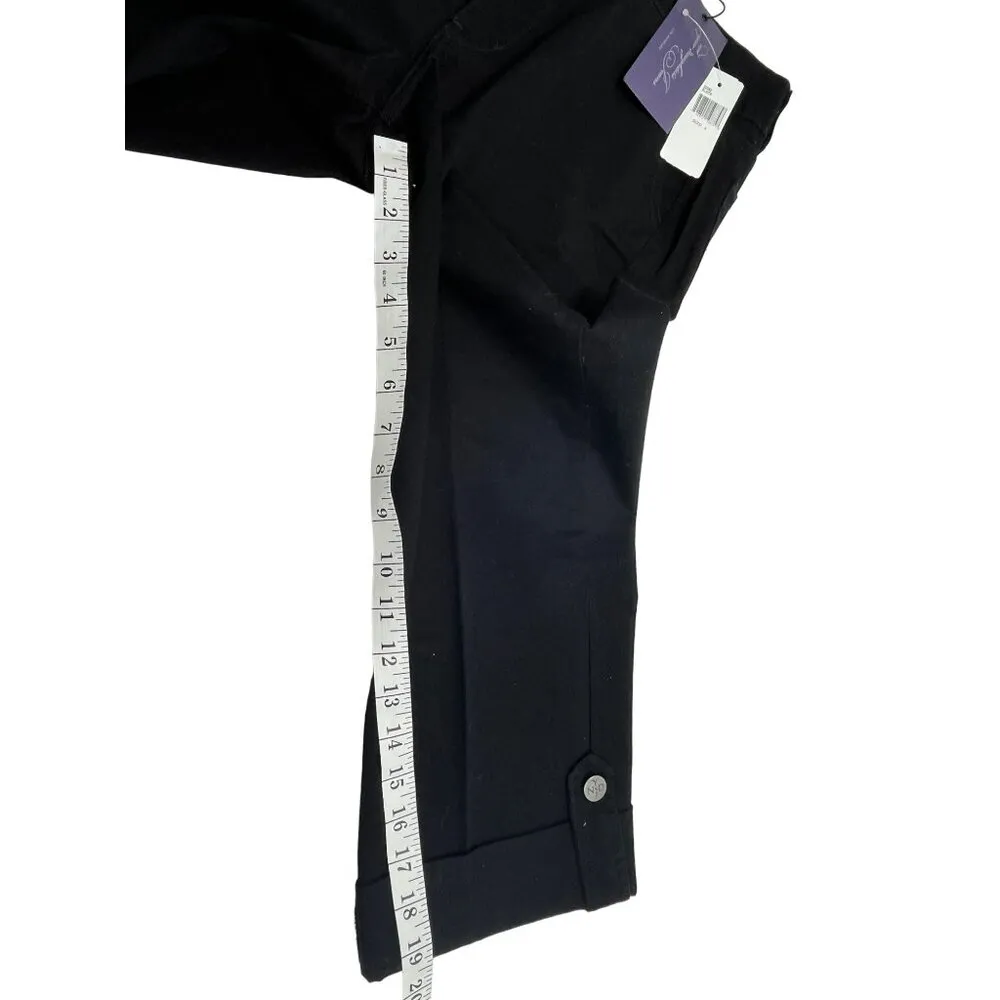 Not Your Daughter's Jeans Size 4 Black Capri Pants Cotton, Spandex 89p - Image 4