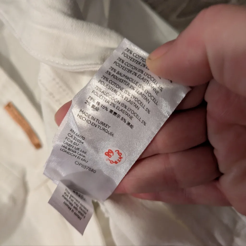 Pilcro Letterpress By Anthropologie Hi-rise Boot cut White Jeans Size 26W - Image 8