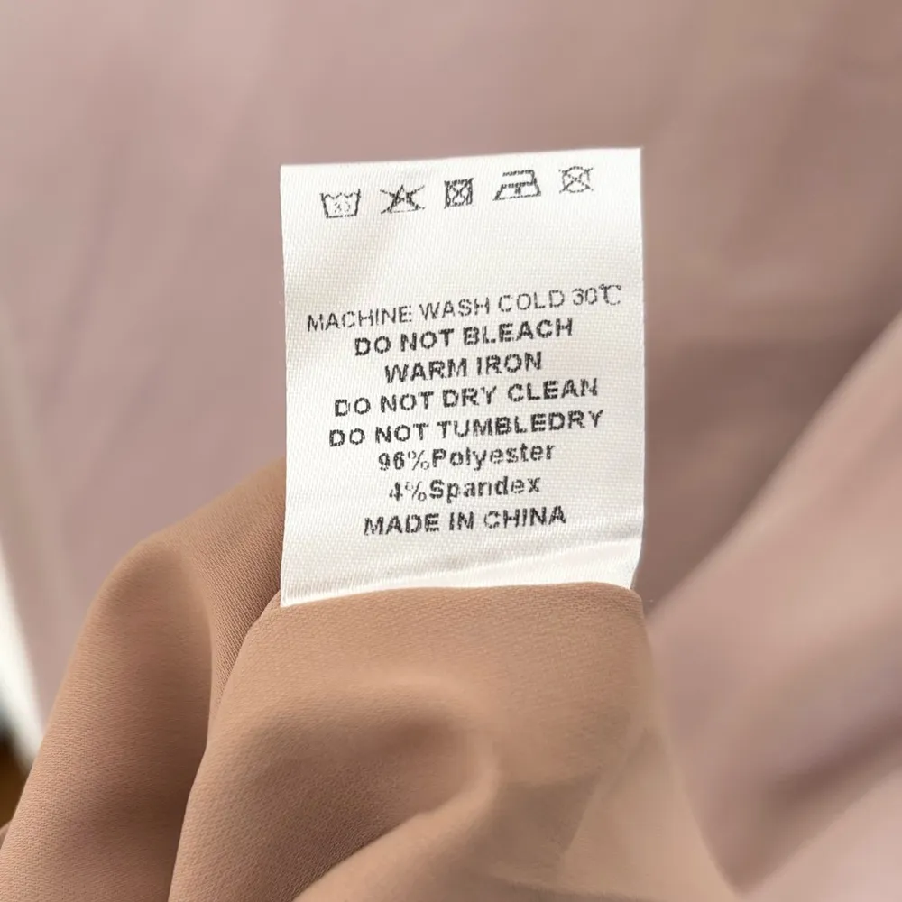 Veiled Collection Essential Basic Maxi Dress Tan Size M - Image 6