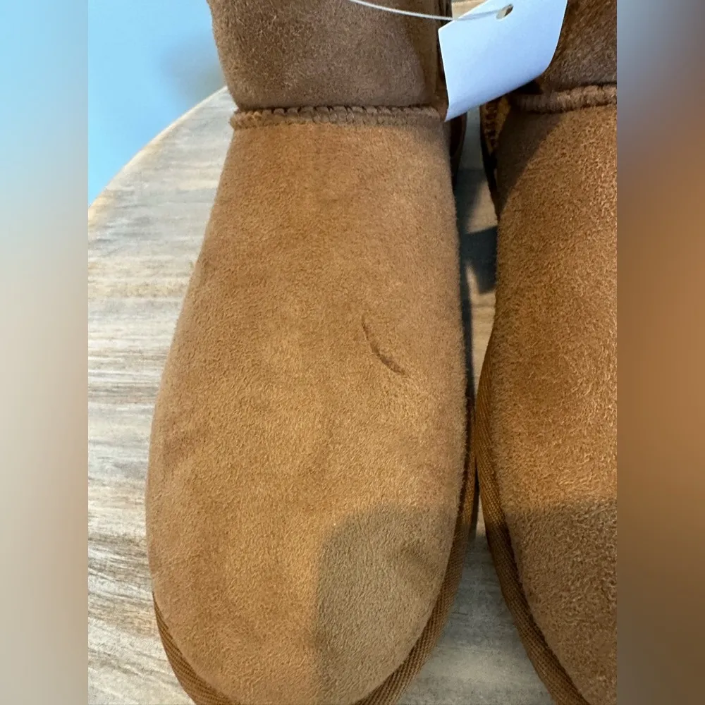 New with tags Brown Sherpa Boots Size 9 Tan - Image 5