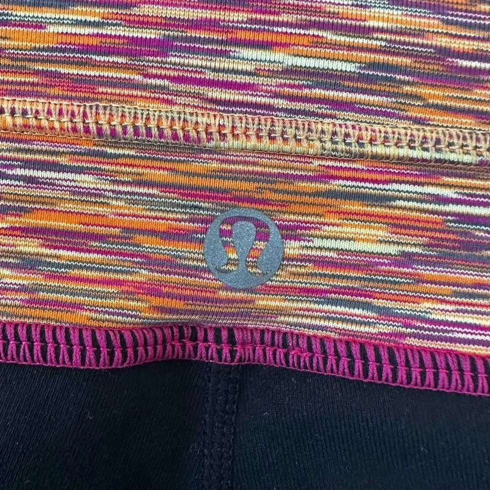 Lululemon Groove black orange space dye pants - Image 5