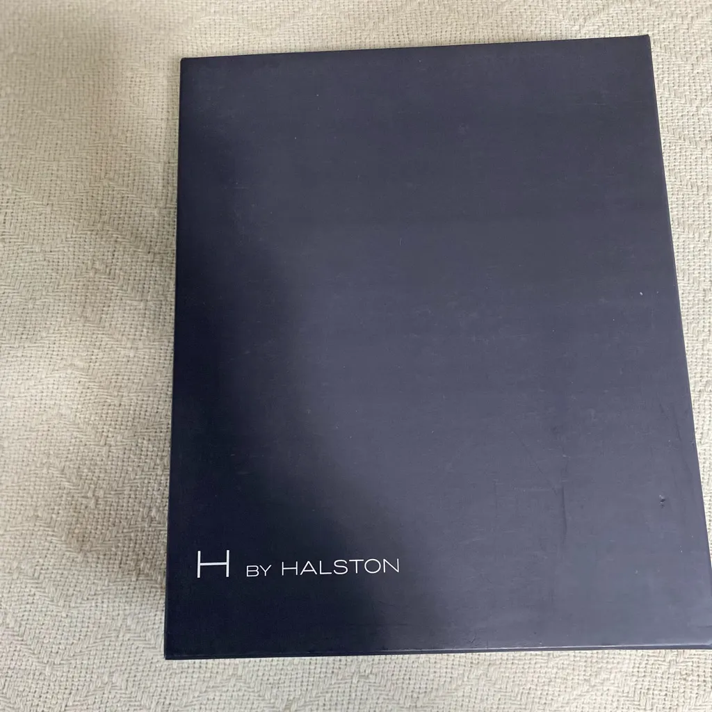 H by Halston Women 8 Grey Suede Faux Shearling Bootie High Heel Zip NIB - Image 5