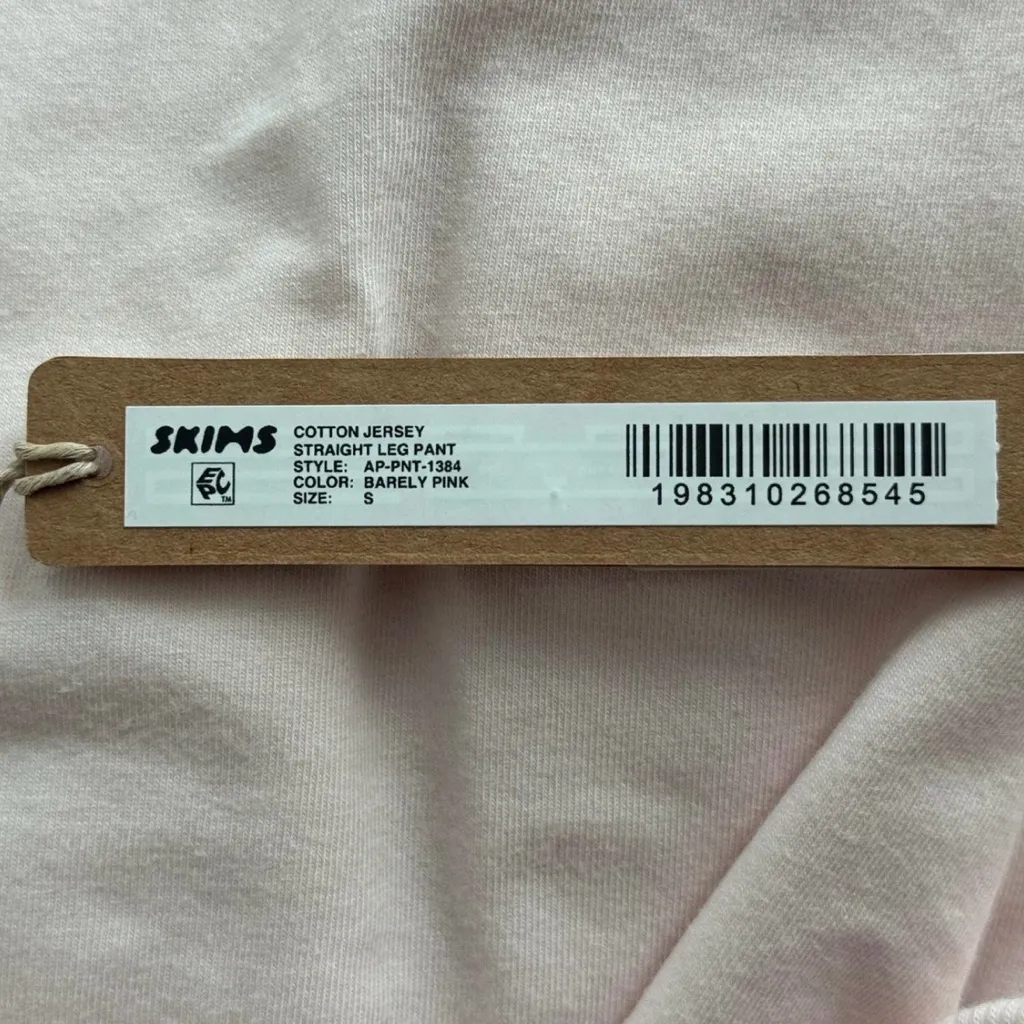 SKIMS NWT  Cotton Jersey Straight Leg
Pant SMALL - Image 8