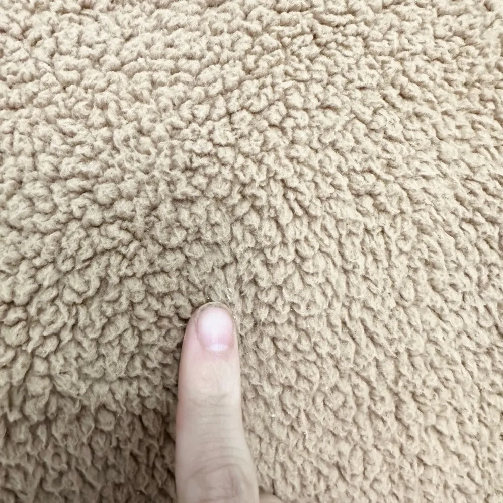 Abercrombie & Fitch soft A.F collection brown Sherpa cropped hoodie size XS - Image 2