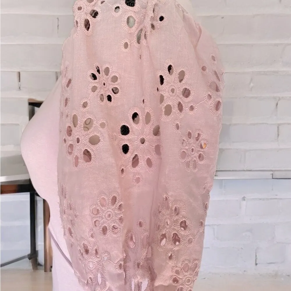 Laundry by Shelli Segal Lilac Pink Lace Puff Sleeve Faux Wrap Top NWT - Image 5