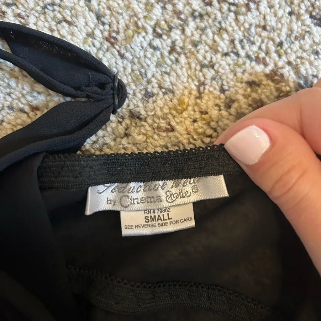 Black Lingerie Dress - Image 3