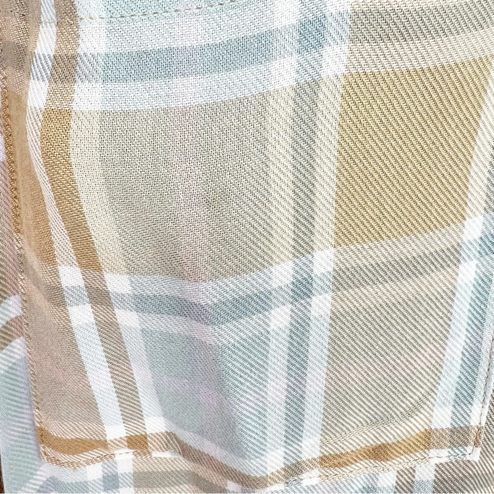 Show Me Your MuMu Leo Plaid Button‎ Down Duster Top S - Image 5