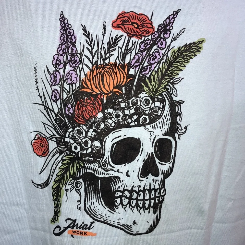 Ariat Women's Rebar CottonStrong Roughneck Graphic T-Shirt size medium blue​ - Image 6