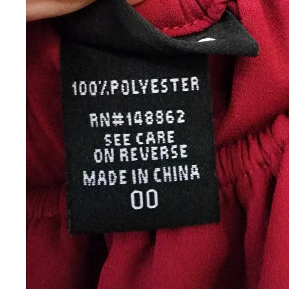 Torrid Georgette Lace Up Off the Shoulder Top Blouse Size 00 M/L - Image 6