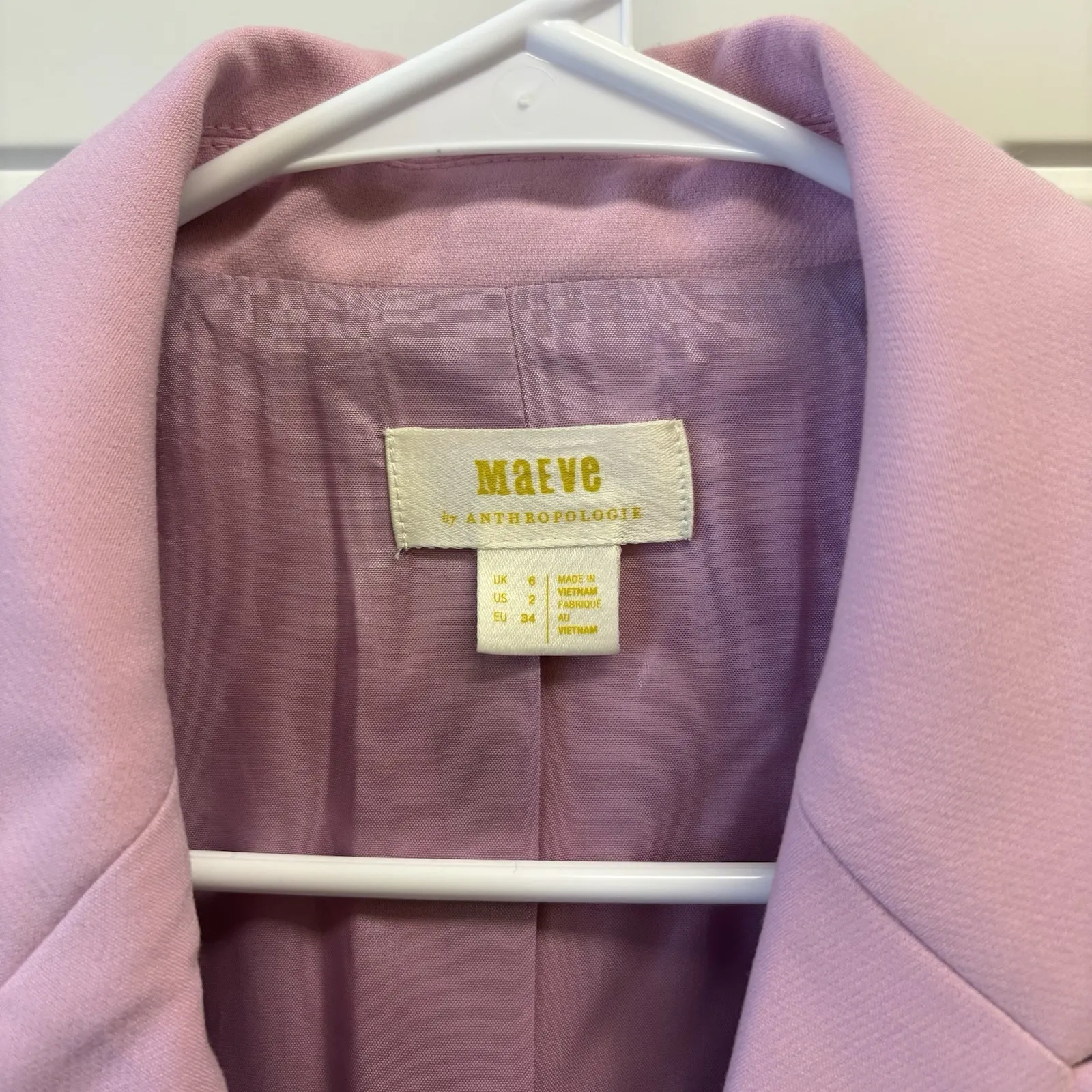 Maeve Roll Sleeve Blazer Purple Lavender‎ US 2 Women's - Image 4