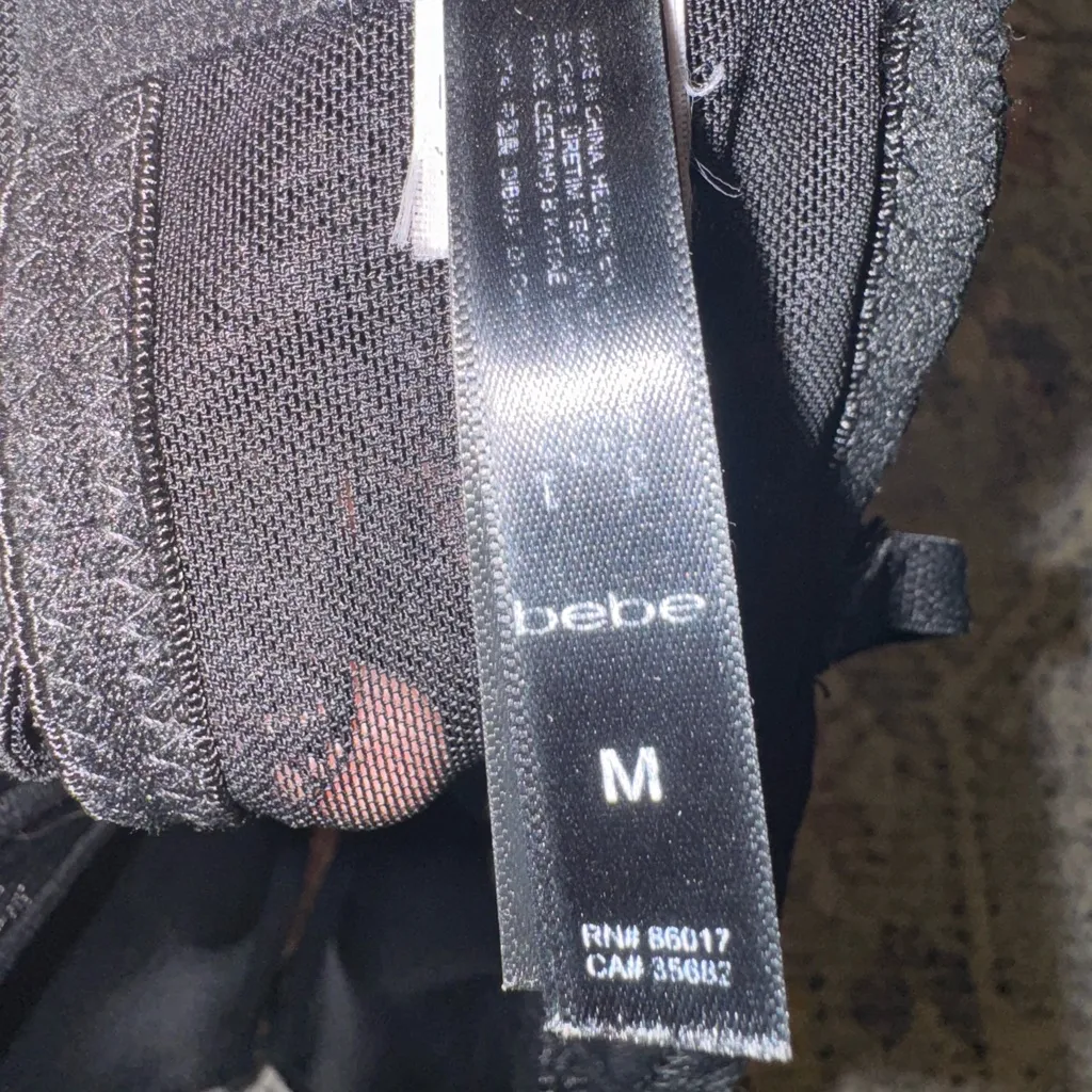 bebe Black Lace Underwire Bra - Image 5