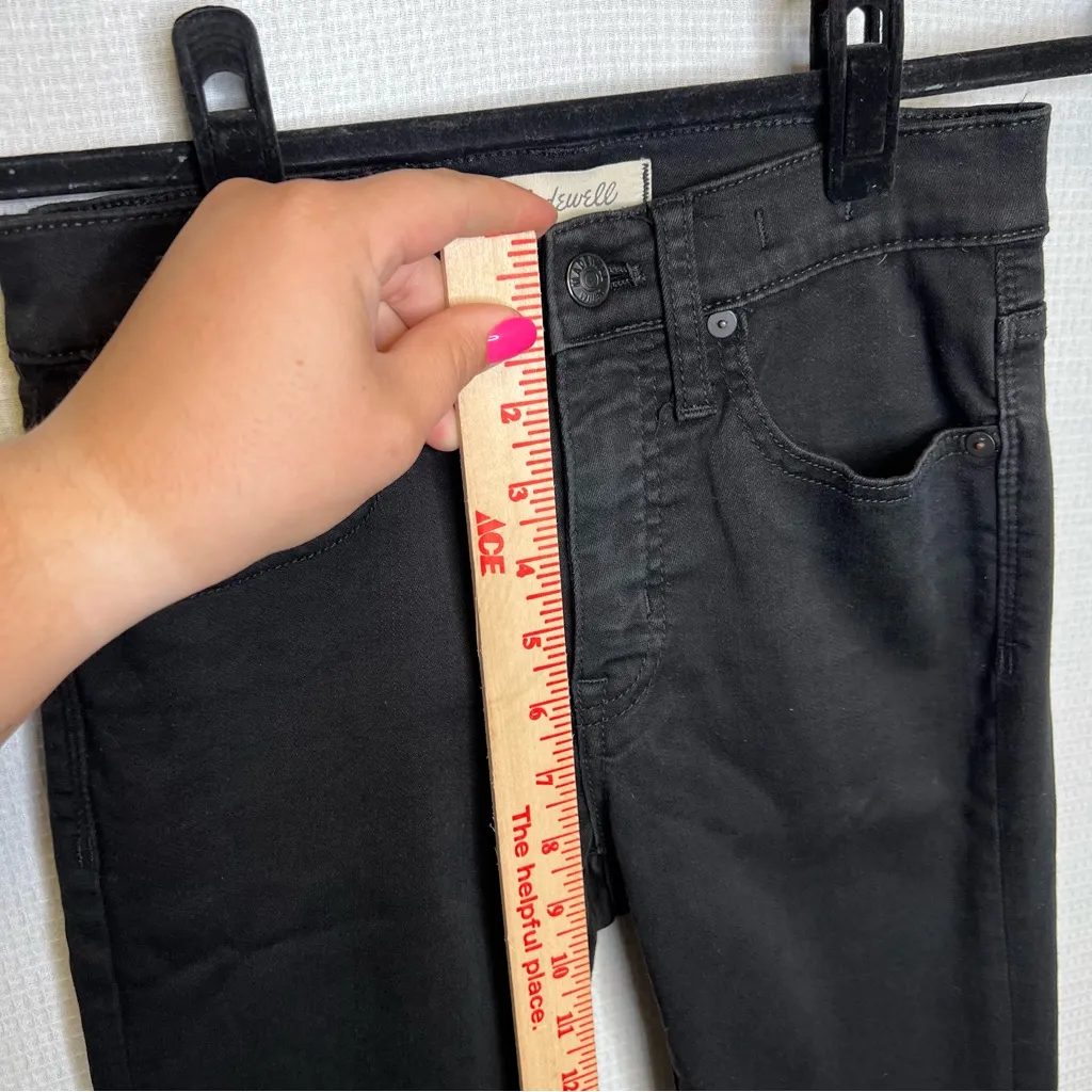 Madewell | Size 25‎ high rise skinny Jet Black Stretch Jeans - Image 6