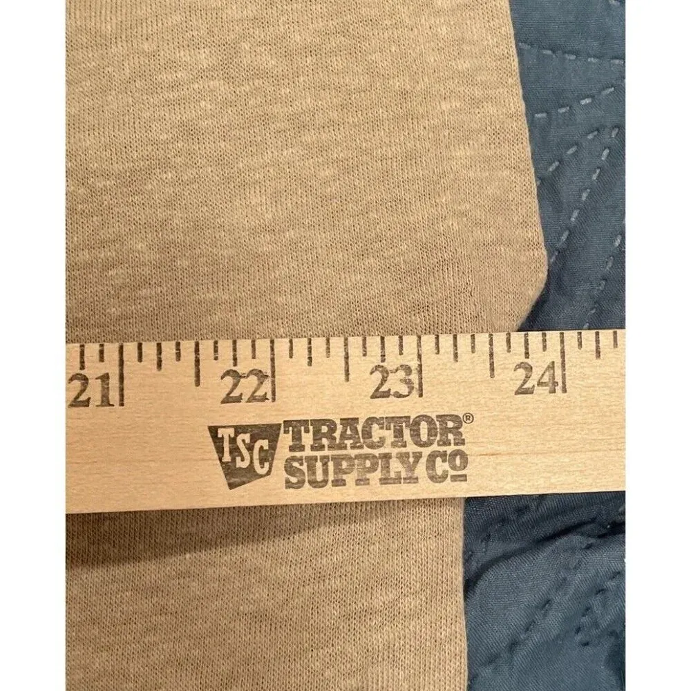 Gap Women’s Large Tan Green Linen Blend Tee Short Sleeve Shirt Top Lot‎ Of 2 - Image 9