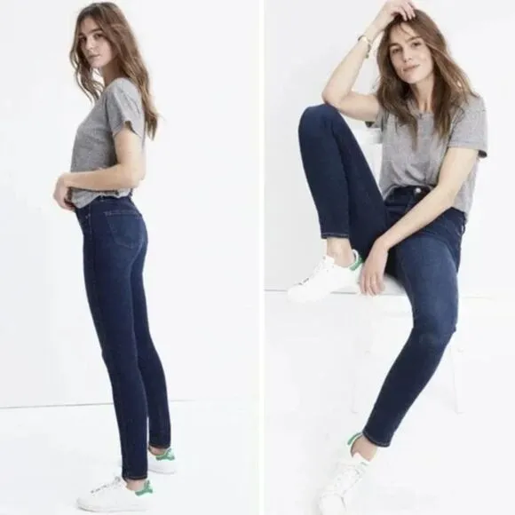 NEW Madewell 10" High-Rise Skinny Jeans in Hayes Wash, 26‎ - Image 3