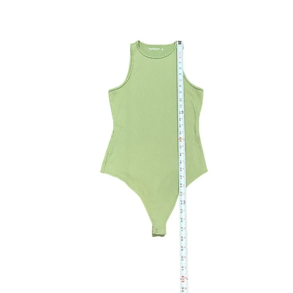 Abercrombie & Fitch Soft AF Collection Size Womens Medium Green Ribbed Tank‎ - Image 3