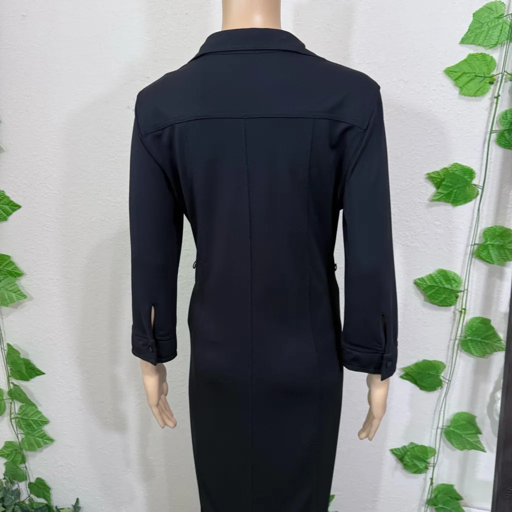 Talbots Black Button-Down Dress - Image 9