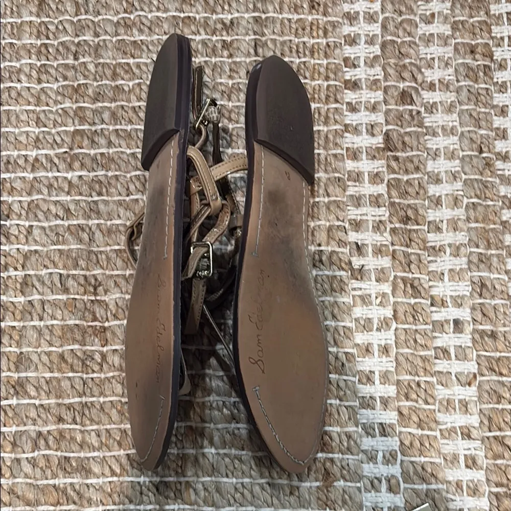 Sam Edelman Gigi nude patent leather Sandals - Image 6