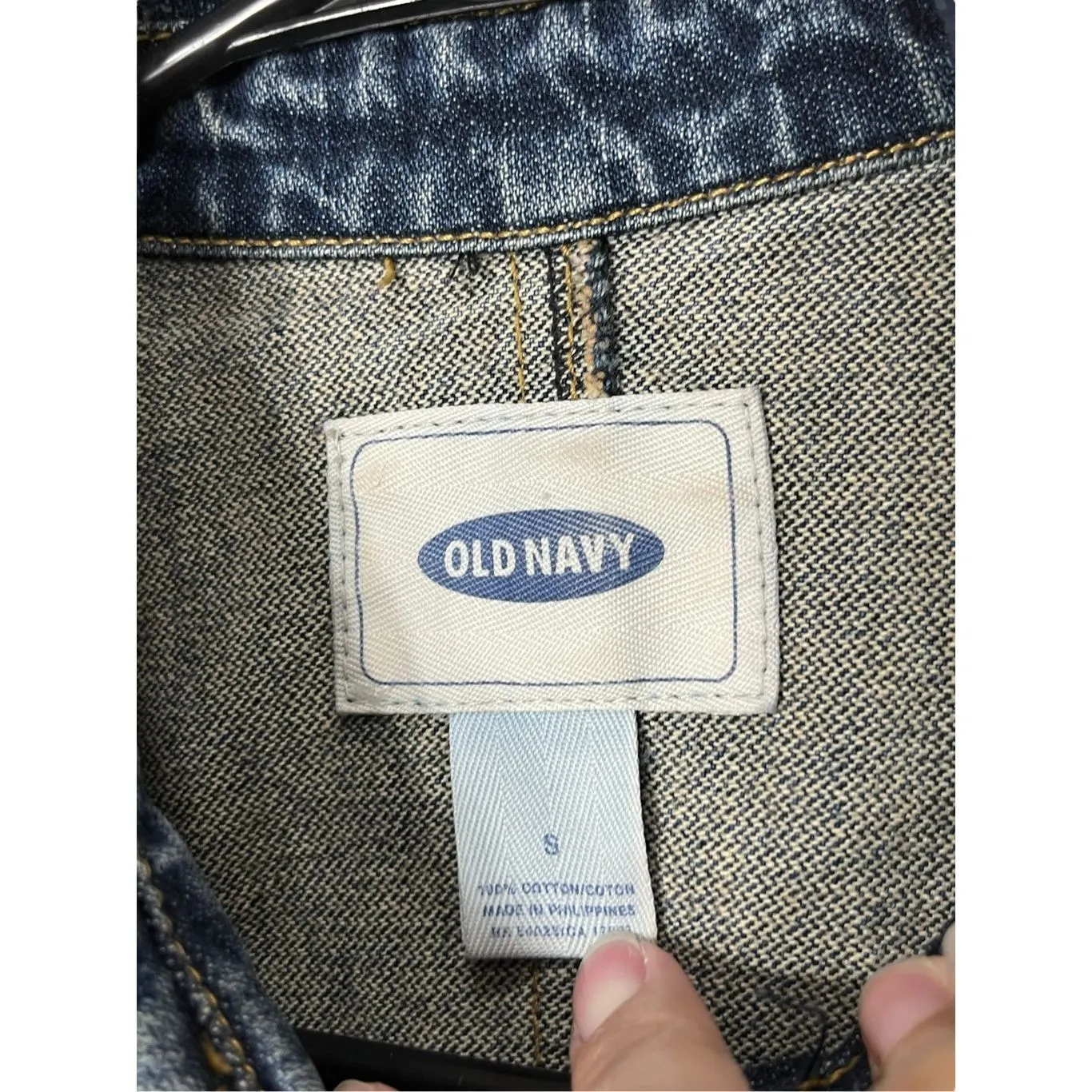 Vintage Old Navy Women's Y2K 100% Cotton Denim Jean Jacket‎ S - Image 5