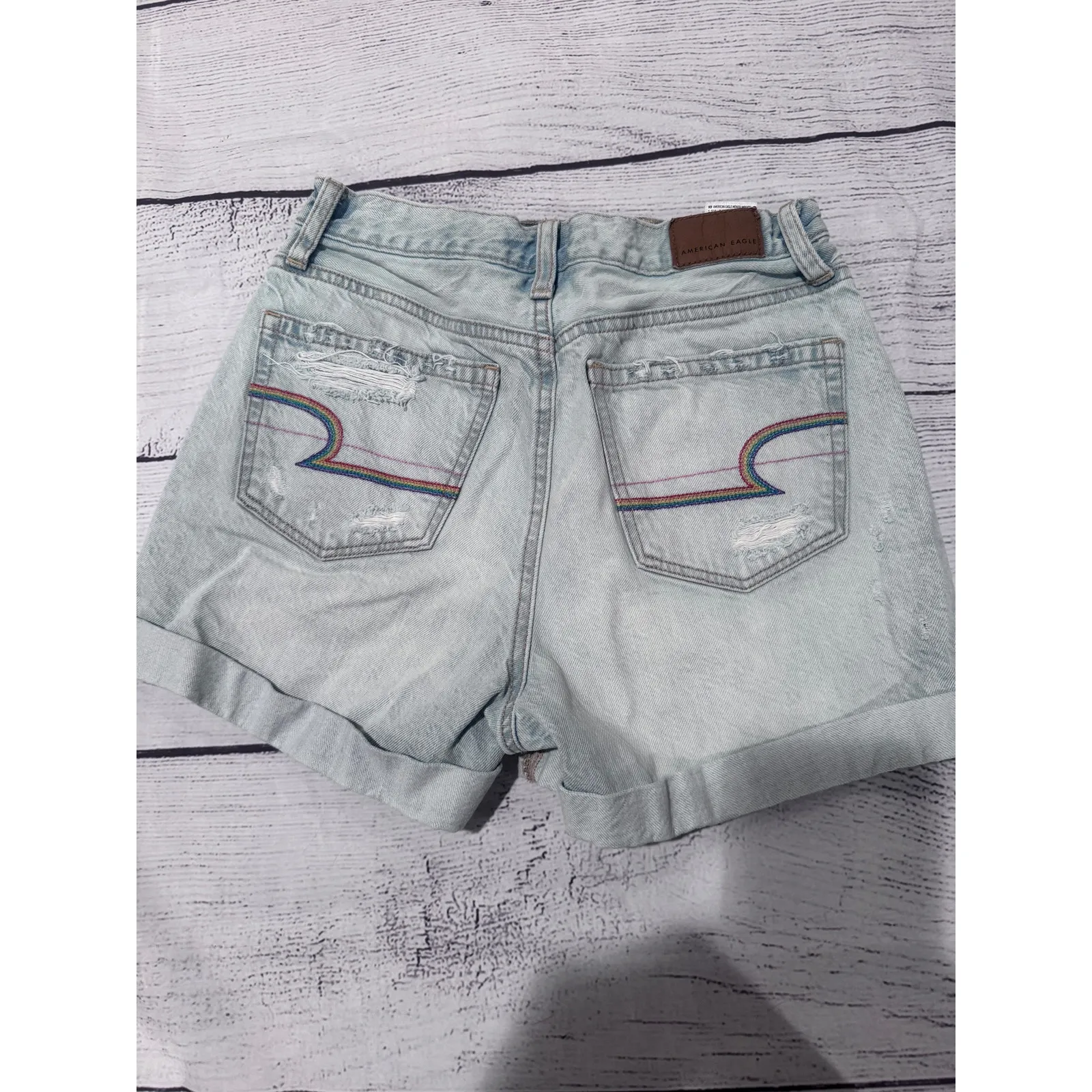 American Eagle Distressed Mom Shorts/Pride - Image 2