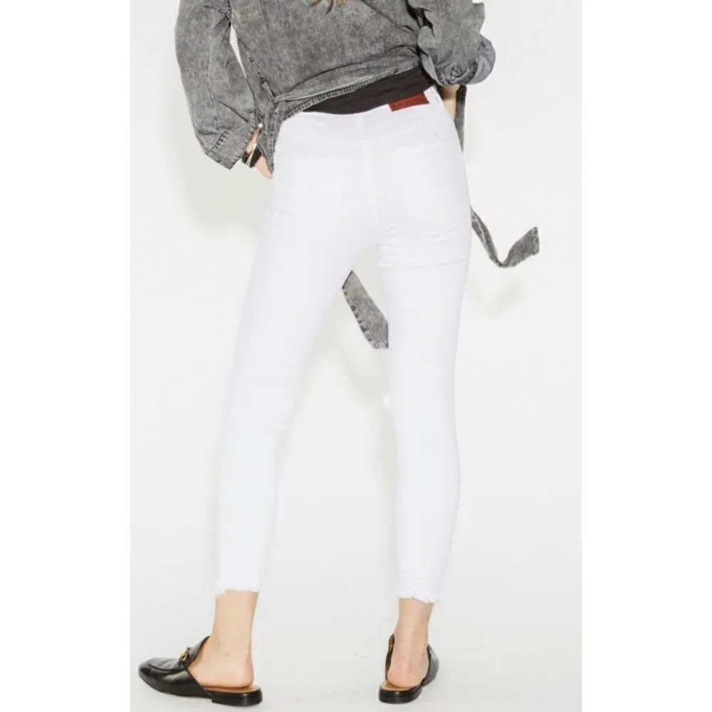 ONE TEASPOON High Waist Freebird II White Skinny Jeans - Image 2