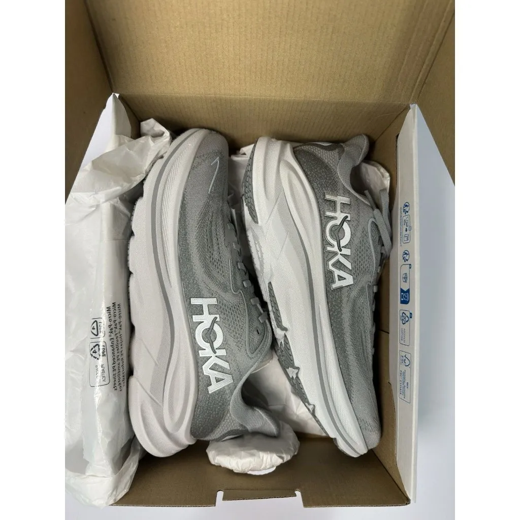 HOKA ONE ONE Clifton 10 WIDE Running Shoes Women’s Size 12D Gray 1162050/SRYG - Image 4
