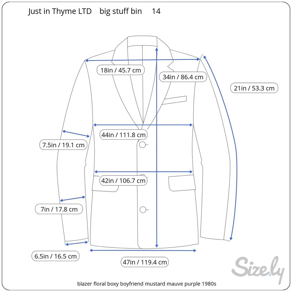 blazer floral boxy boyfriend mustard mauve purple 1980s Pink Size 14 - Image 2